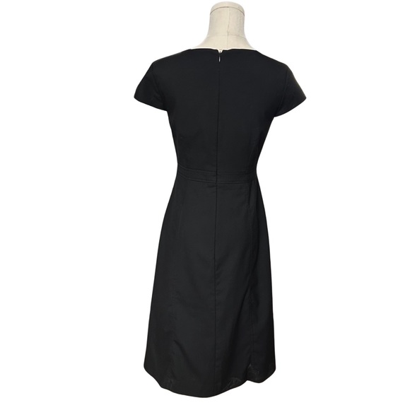 Women's Ann Taylor Cap Sleeve Midi-Length Lined Dress Size 0 - Picture 8 of 11